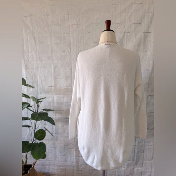 Michael Kors White Long Sleeve Batwing Knit Tunic, in Women’s Size XL - Picture 7 of 14